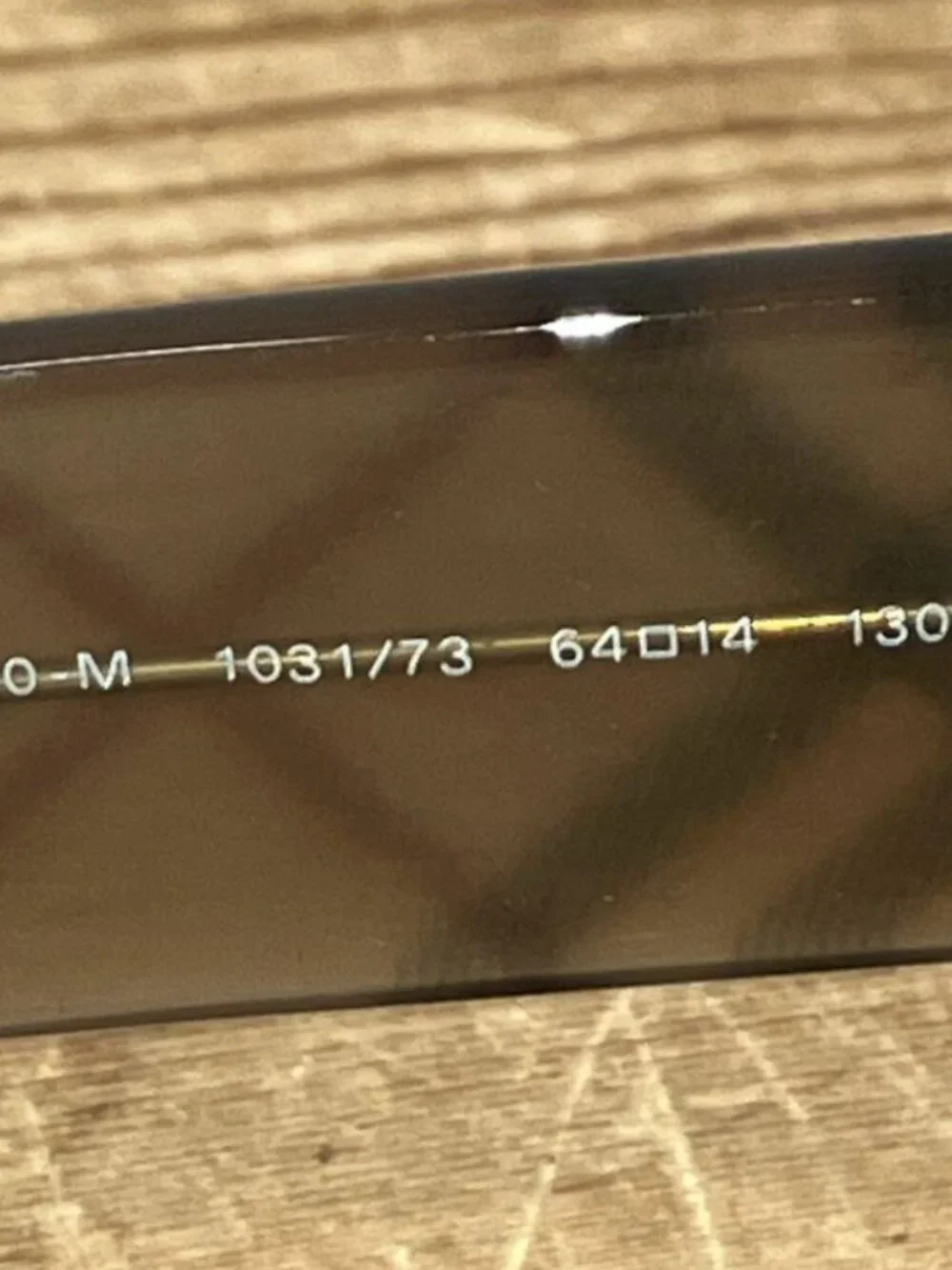 Burberry B3020-M Plaid Aviator Sunglasses 1031/73 w/ Case